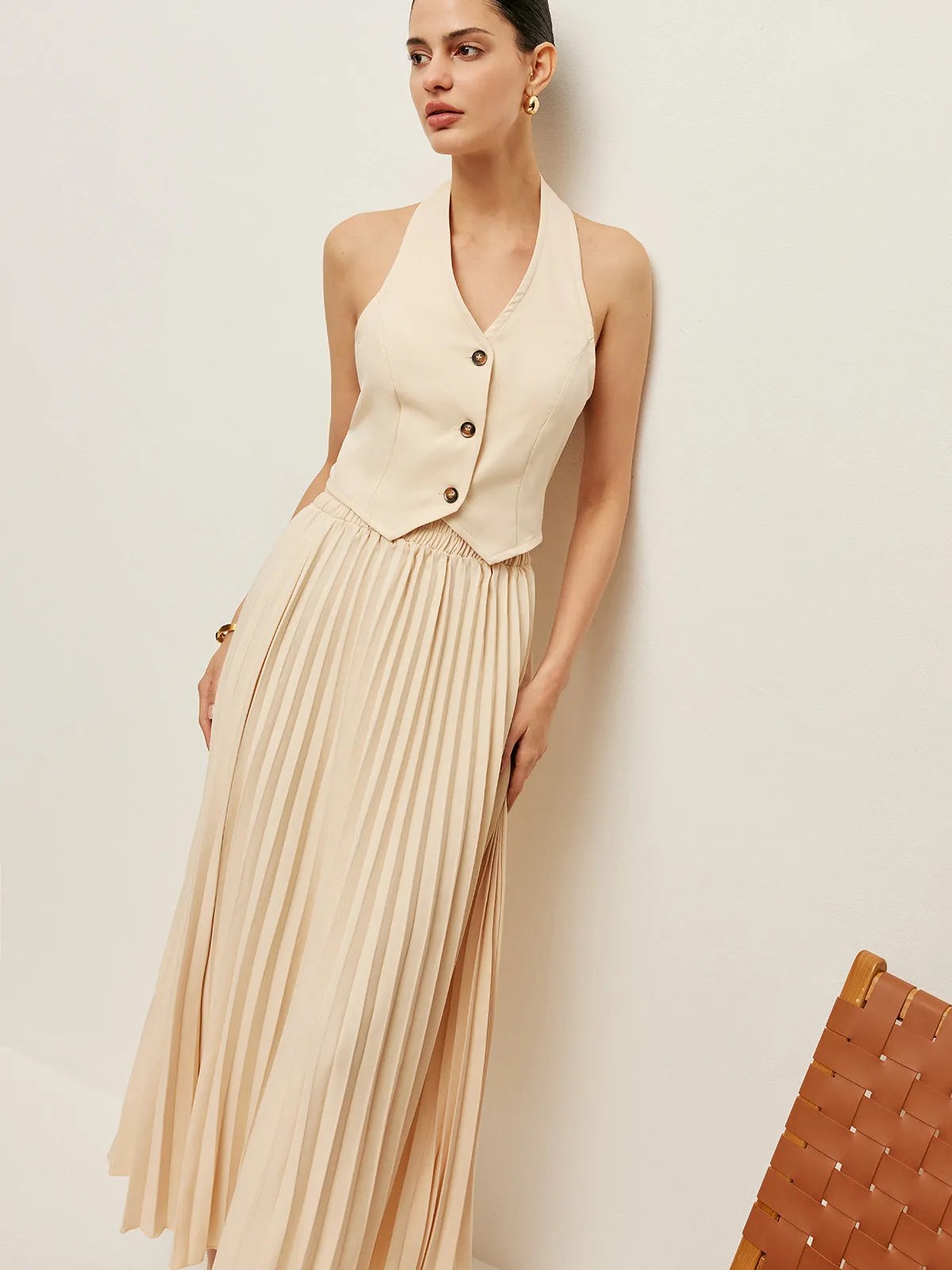 Vest With Pleated Skirt Set sold by COMMENSE product image thumbnail 5