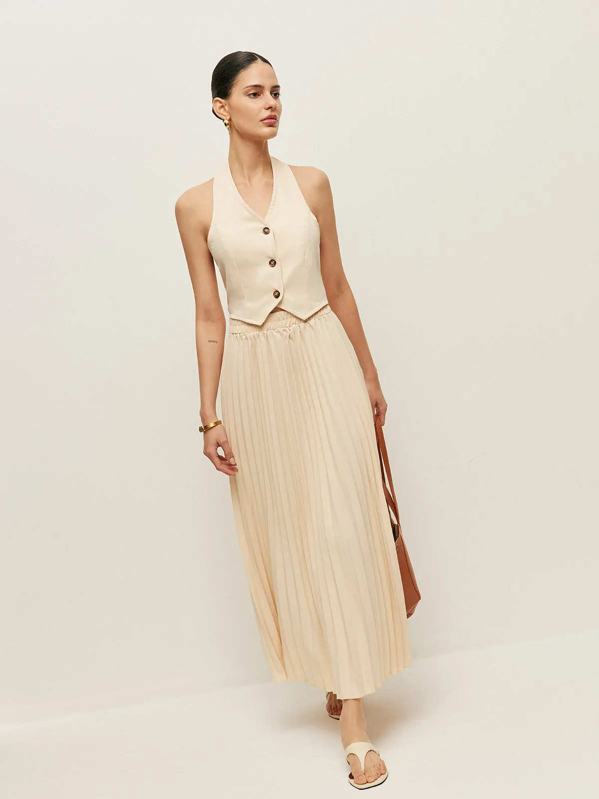 Vest With Pleated Skirt Set sold by COMMENSE product image thumbnail 3