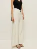 High-Waist Wide Leg Pants With Buckle Detail sold by COMMENSE