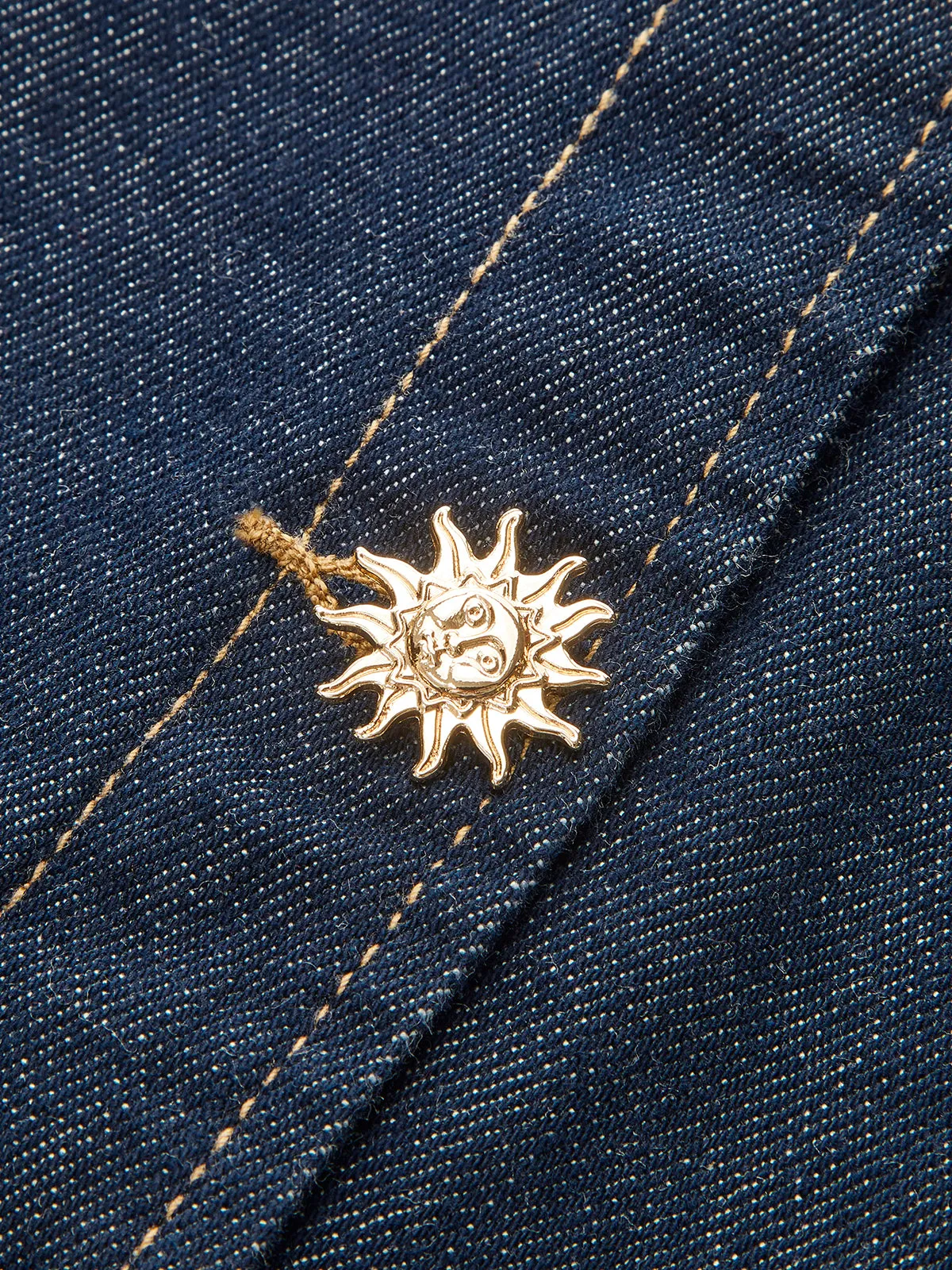 Metal Detail Denim Vest sold by COMMENSE product image thumbnail 3