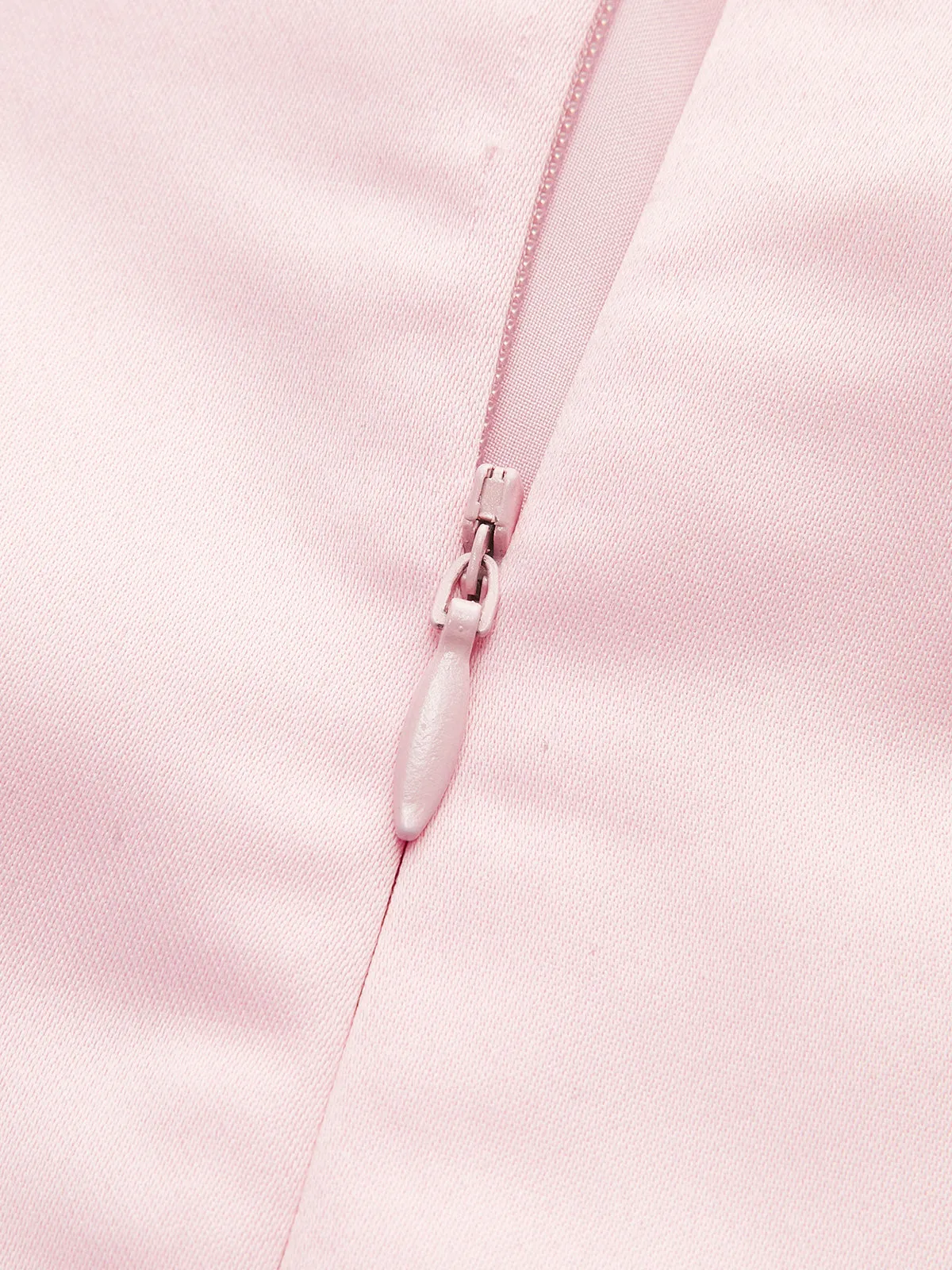 Satin Asymmetrical Embellished Strapless Dress sold by COMMENSE product image thumbnail 2