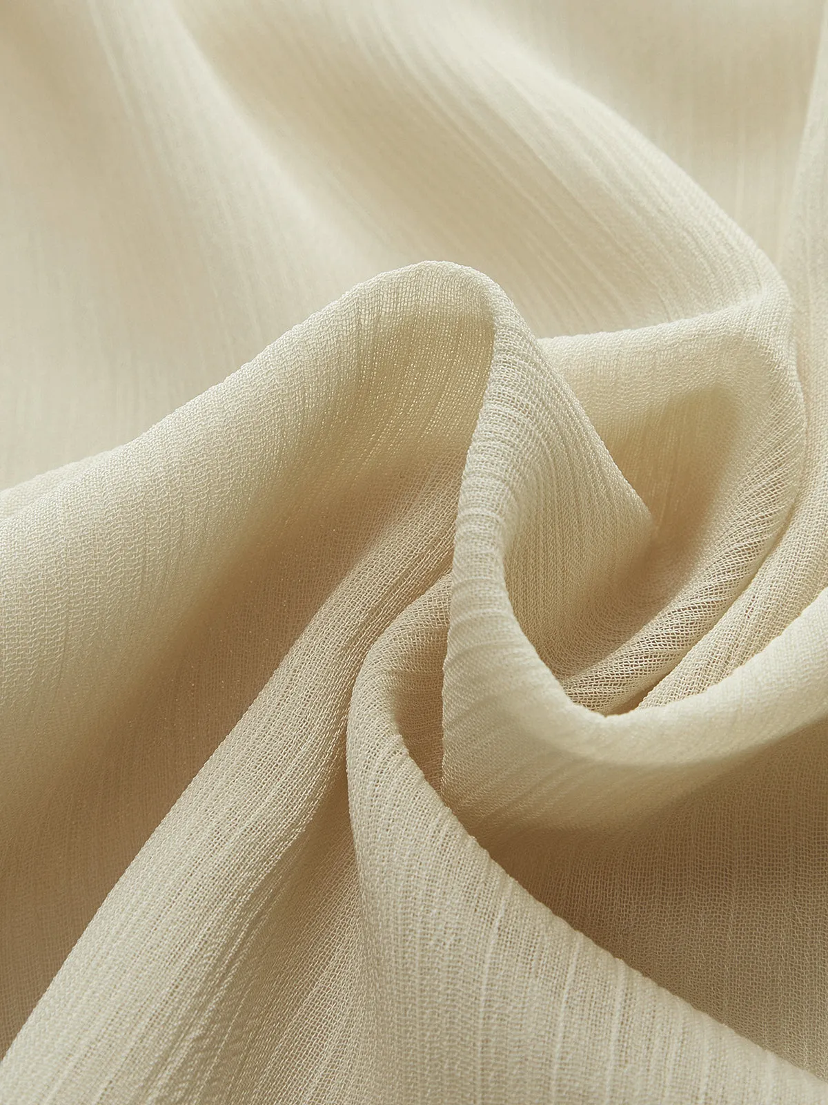 Semi-Sheer Metal Detail Chiffon Ruffled Blouse sold by COMMENSE product image thumbnail 3