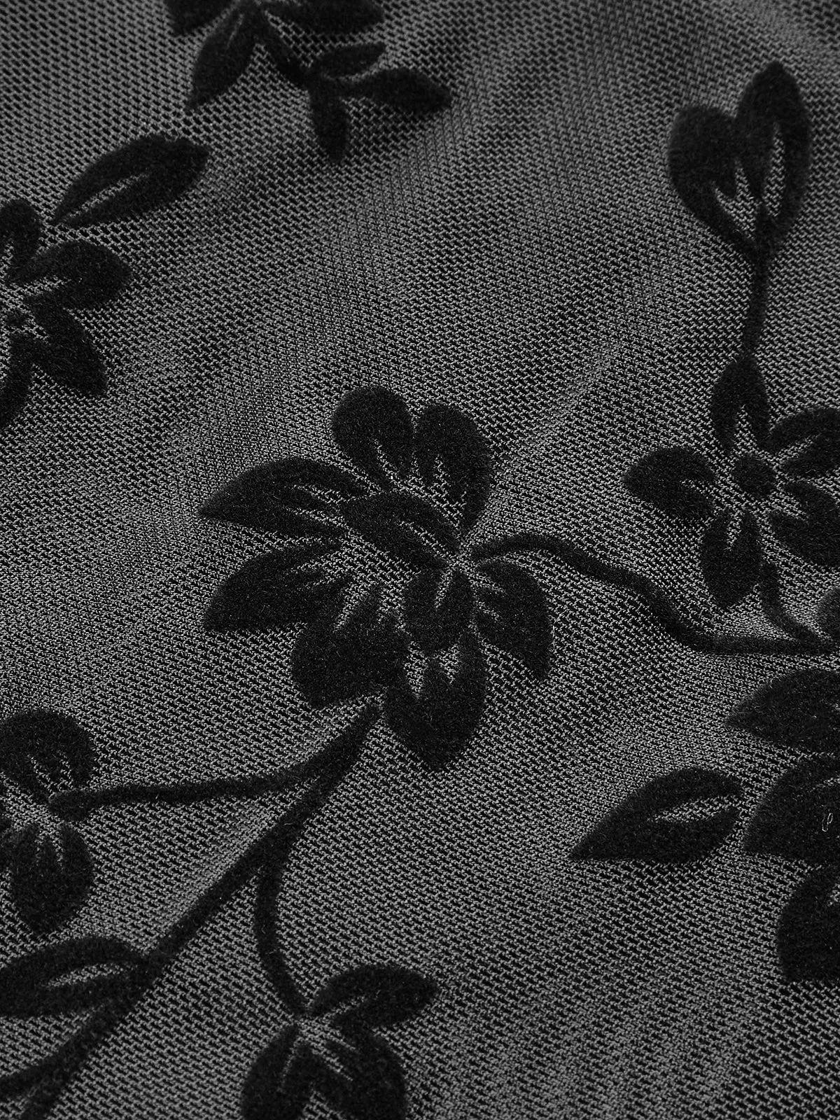 Floral Sheer Mesh Structured Corset sold by COMMENSE product image thumbnail 3