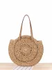 Crochet Circular Straw Tote Bag sold by COMMENSE