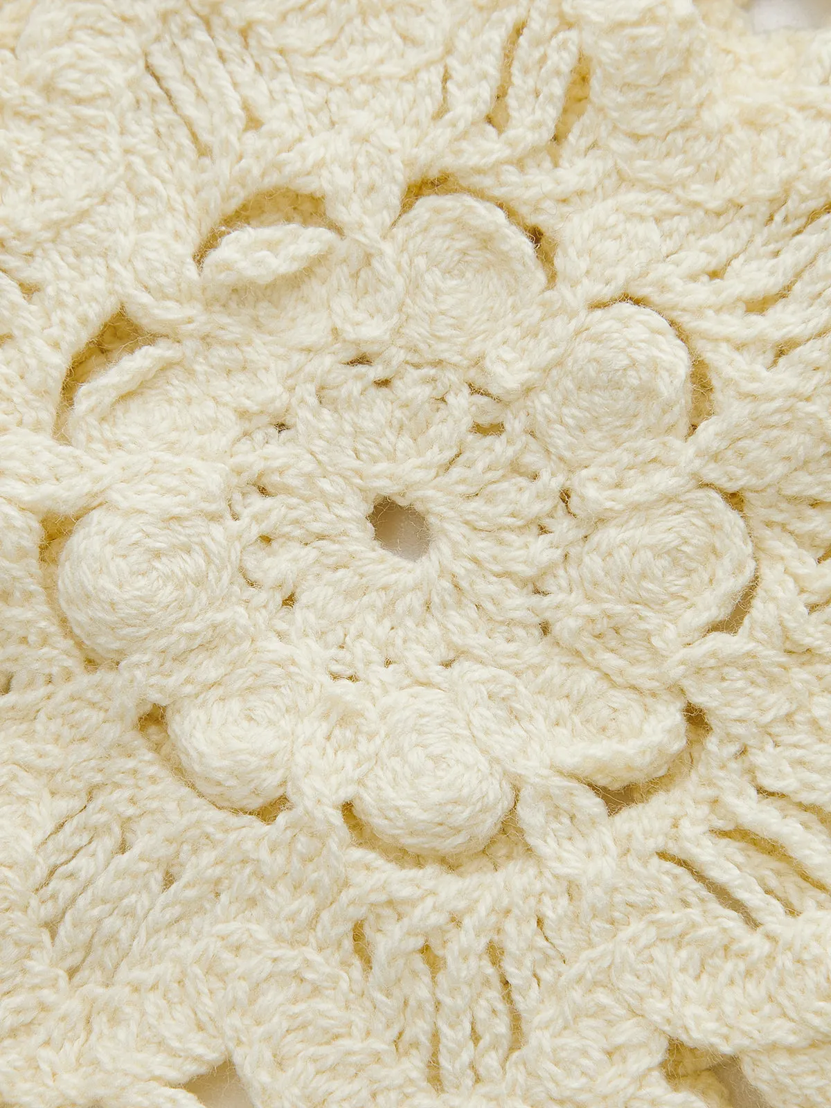 Floral Crochet Button Detail Vest sold by COMMENSE product image thumbnail 4