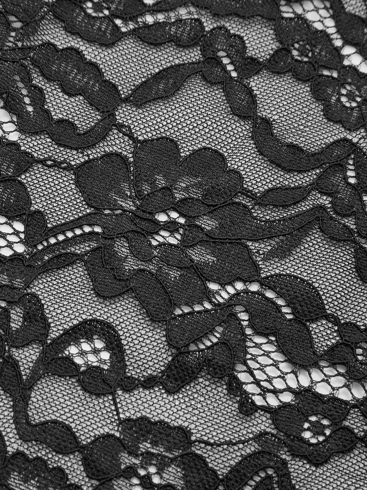 Sheer Lace Keyhole Cut-Out Dress With Ruched Design sold by COMMENSE product image thumbnail 4