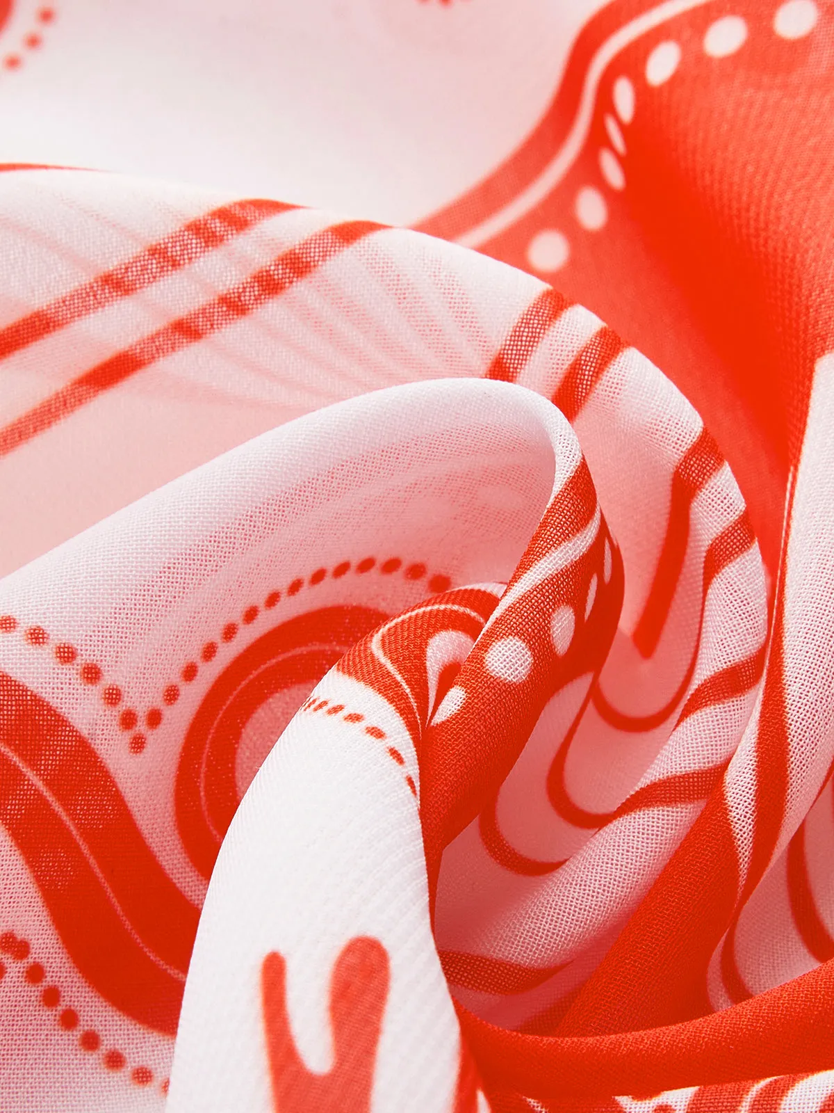 Chiffon Print Cover-Up Skirt sold by COMMENSE product image thumbnail 4