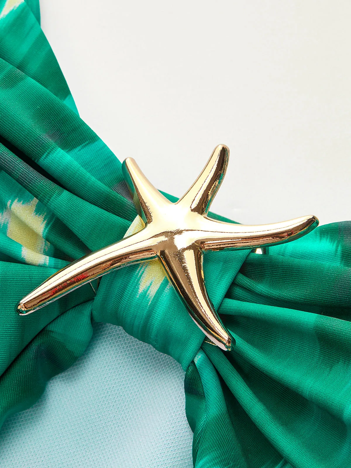 Starfish Detail Wrap One-Piece Swimsuit sold by COMMENSE product image thumbnail 3