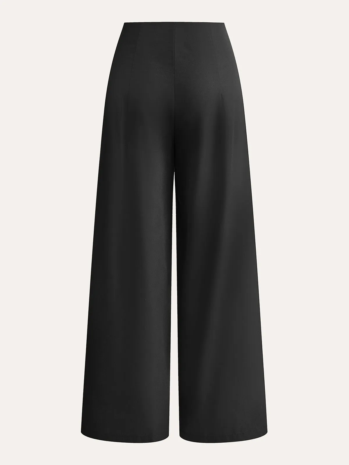 Embroidered High-Waist Wide-Leg Pants sold by COMMENSE product image thumbnail 2