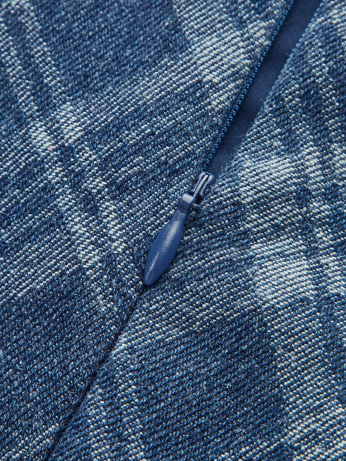 Metal Button Crew-Neck Decor-Pockets Denim Dress sold by COMMENSE product image thumbnail 4