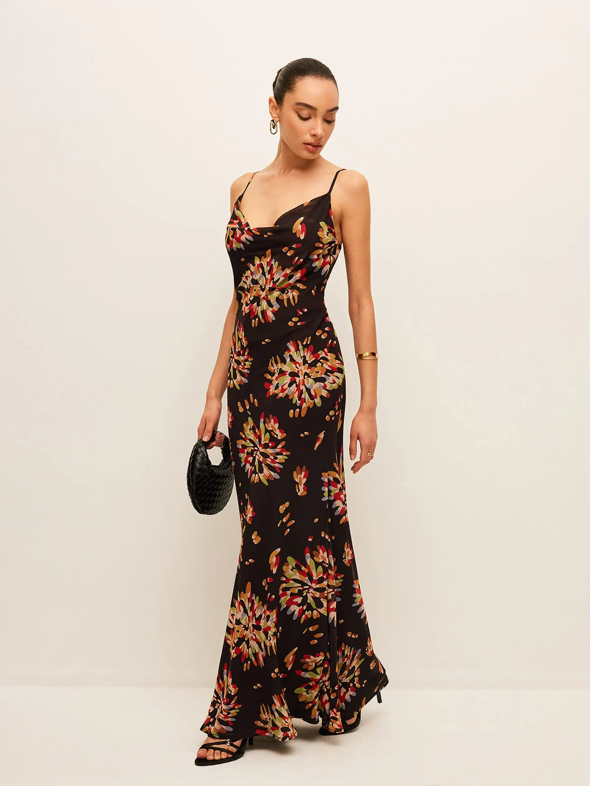 Semi-Sheer Boho Tied Back Chiffon Cami Dress sold by COMMENSE product image thumbnail 4