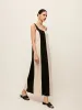 Cotton & Linen Striped Sleeveless Dress sold by COMMENSE