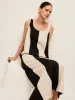 Cotton & Linen Striped Sleeveless Dress sold by COMMENSE