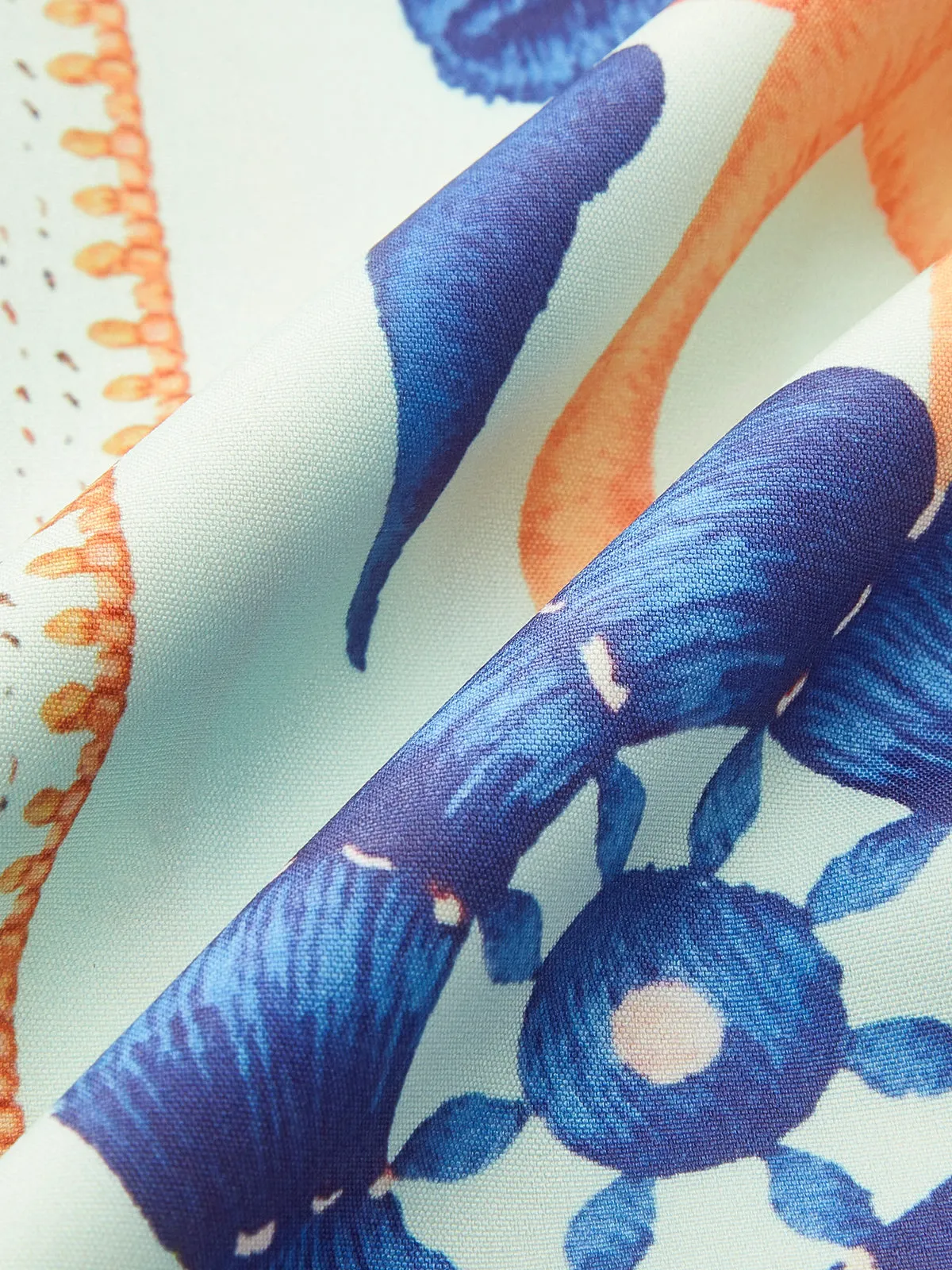 Floral Print Tie-Waist Jumpsuit sold by COMMENSE product image thumbnail 3