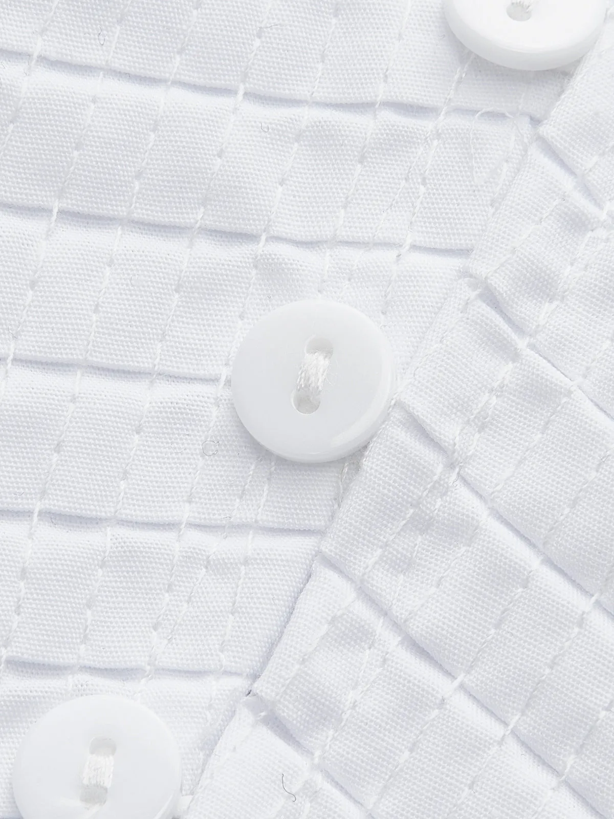 Pleated V-Neck Button-Detail Top sold by COMMENSE product image thumbnail 2