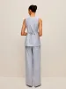 Cotton & Linen Tie-Back Vest With Pants Set sold by COMMENSE
