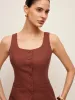 Cotton & Linen Tied Back Vest With Drawstring Pants Set sold by COMMENSE