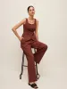 Cotton & Linen Tied Back Vest With Drawstring Pants Set sold by COMMENSE