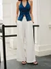 Mid-Waist Wide-Leg Pants sold by COMMENSE