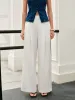 Mid-Waist Wide-Leg Pants sold by COMMENSE