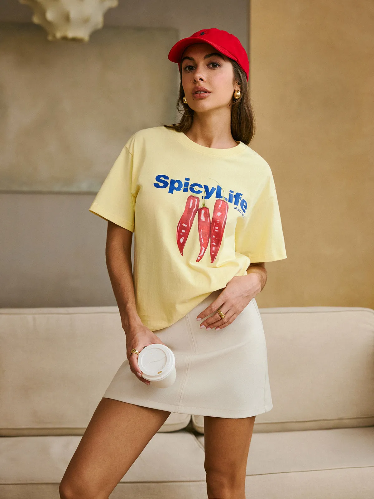 Cotton Print T-Shirt sold by COMMENSE