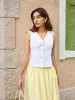 Cotton & Linen Lace Embroidery Top sold by COMMENSE