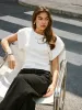 Short-Sleeve Ribbed Knit Top sold by COMMENSE