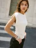 Short-Sleeve Ribbed Knit Top sold by COMMENSE