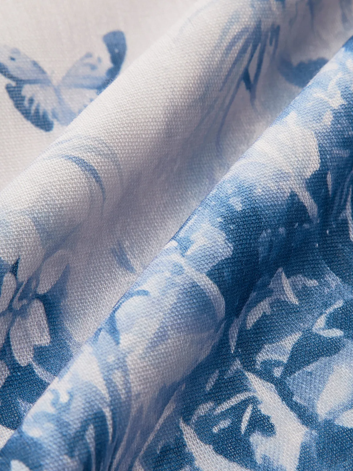 Color Block Floral Print Dress With Tie Straps sold by COMMENSE product image thumbnail 2