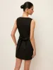 Cotton & Linen Button-Front Dress With Pockets sold by COMMENSE