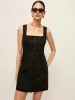 Cotton & Linen Button-Front Dress With Pockets sold by COMMENSE