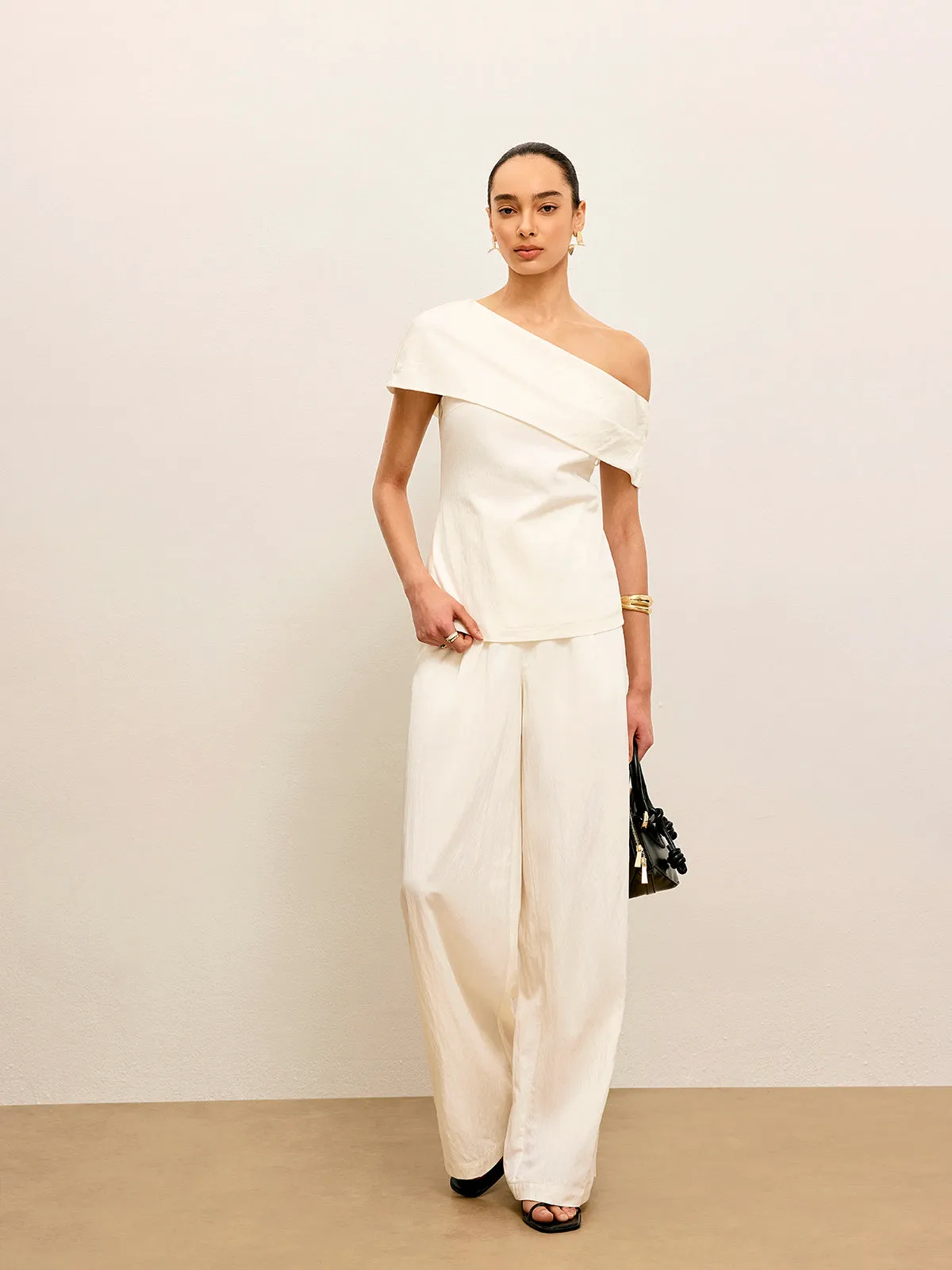 One-Shoulder Draped Top sold by COMMENSE product image thumbnail 4