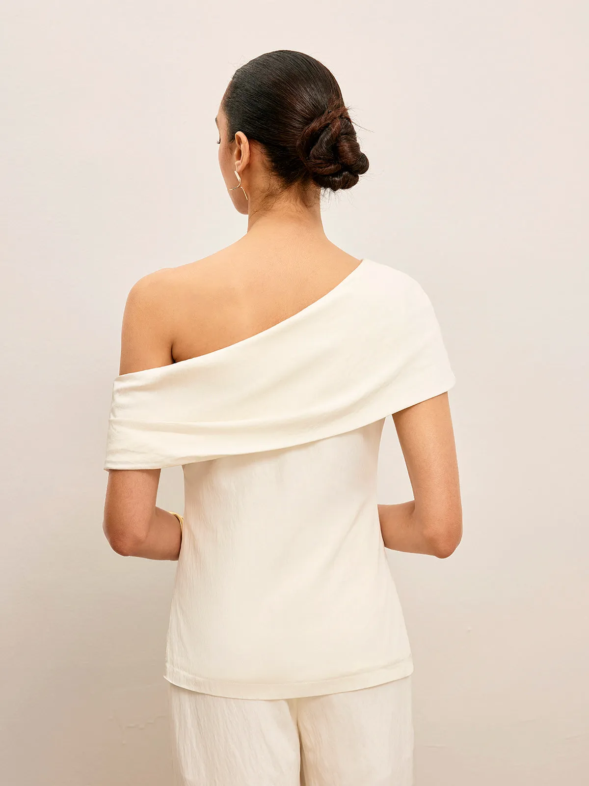 One-Shoulder Draped Top sold by COMMENSE product image thumbnail 2