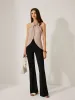 Cotton & Linen Halter Neck Backless Top sold by COMMENSE