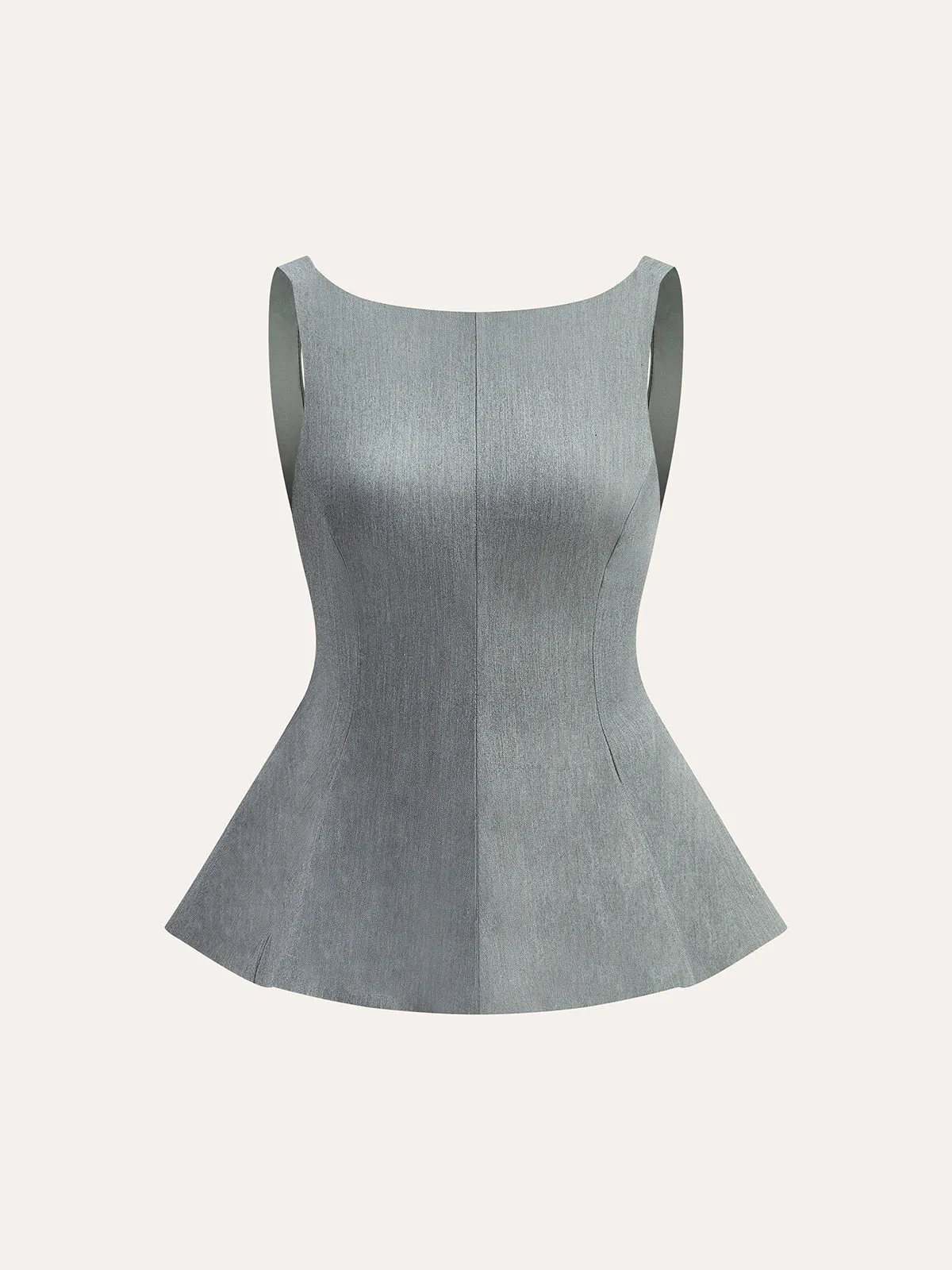 Bow Detail Peplum Top sold by COMMENSE product image thumbnail 2