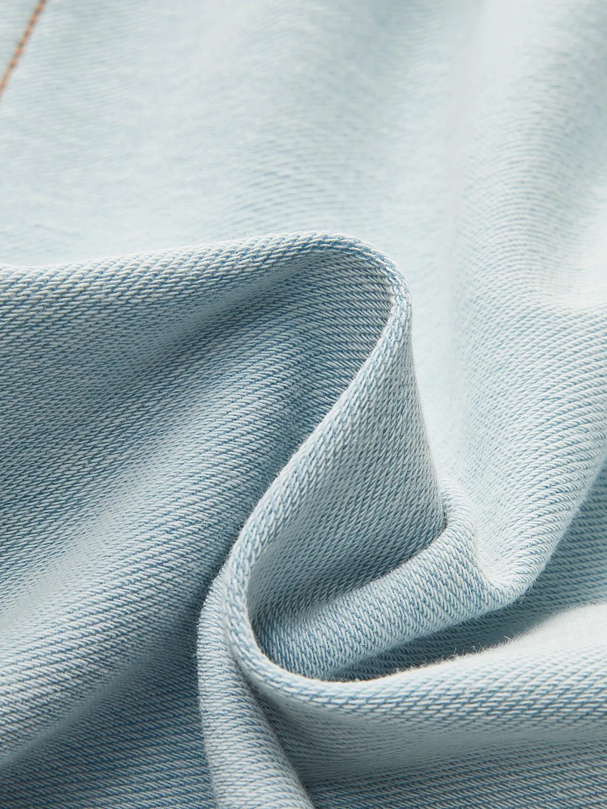Belted Button-Front Denim Dress sold by COMMENSE product image thumbnail 4