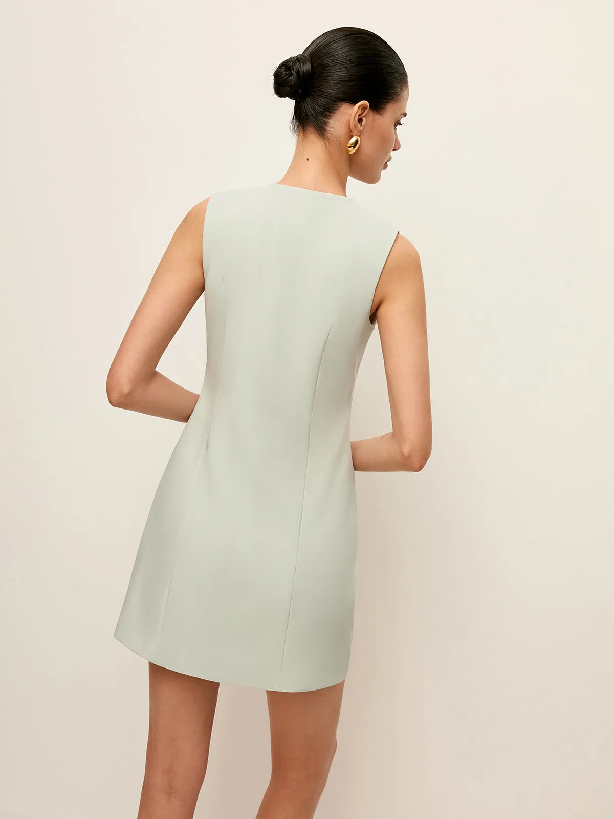 Button Front Dress With Pockets sold by COMMENSE product image thumbnail 4