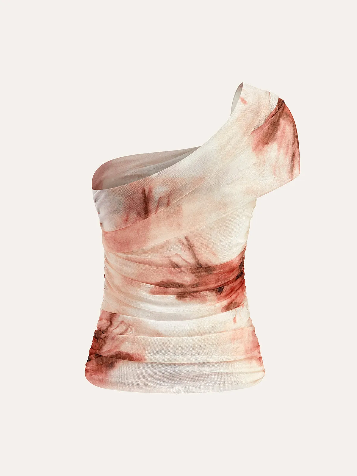 Tie-Dye One-Shoulder Top sold by COMMENSE product image thumbnail 3