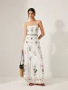 Boho Lace-Up Back Cami Dress sold by COMMENSE