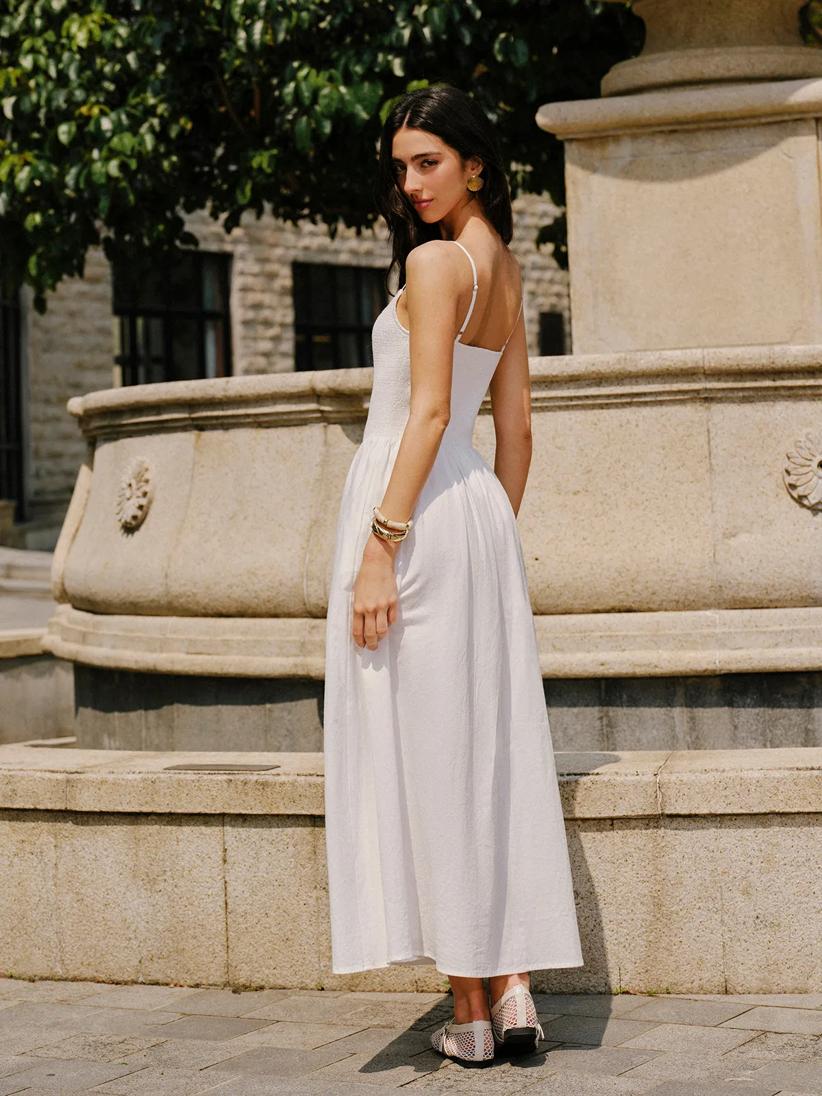 Cotton Pocket Detail Cami Dress sold by COMMENSE product image thumbnail 4