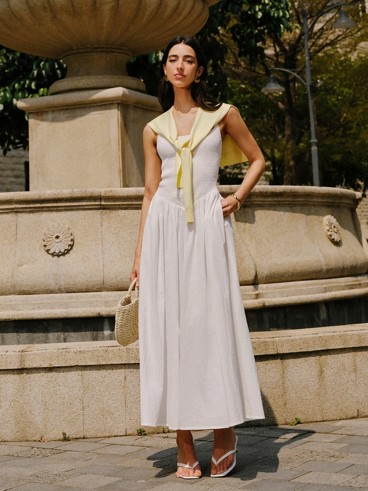 Cotton Pocket Detail Cami Dress sold by COMMENSE