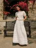 Tiered Scalloped Hem Skirt sold by COMMENSE