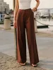 Cotton & Linen Mid-Waist Pants sold by COMMENSE