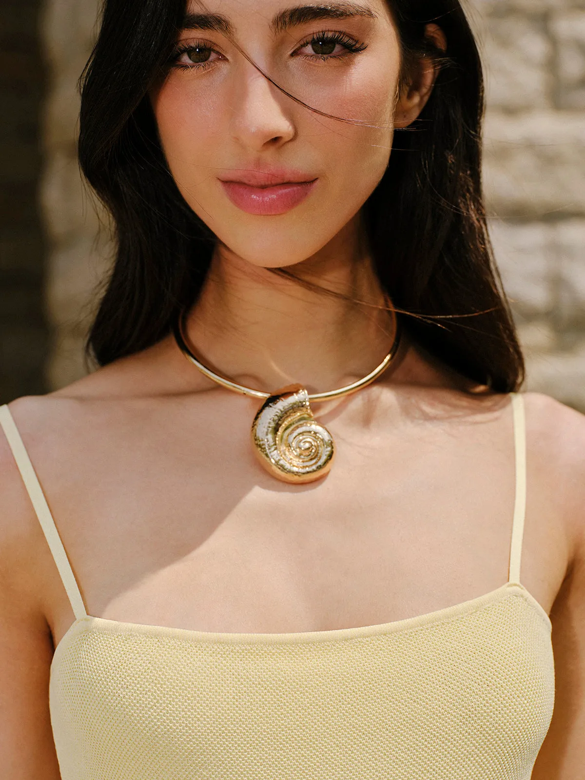 Shell Pendant Choker Necklace sold by COMMENSE product image thumbnail 2