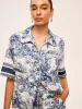 Printed Contrast Trim Shorts Sets sold by COMMENSE