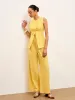 Linen & Cotton Mid-Waist Dress Pants sold by COMMENSE