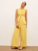 Linen & Cotton Mid-Waist Dress Pants sold by COMMENSE