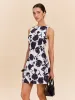 Backless Floral Print Dress sold by COMMENSE