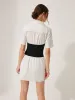 2 in 1 Panel Decor Button Lapel Shirt Dress sold by COMMENSE