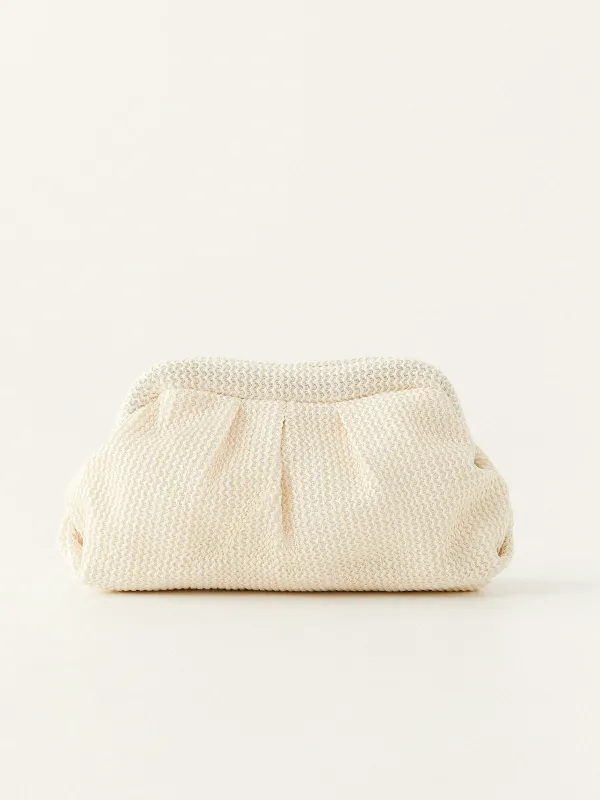Woven Cloud Clutch Bag sold by COMMENSE